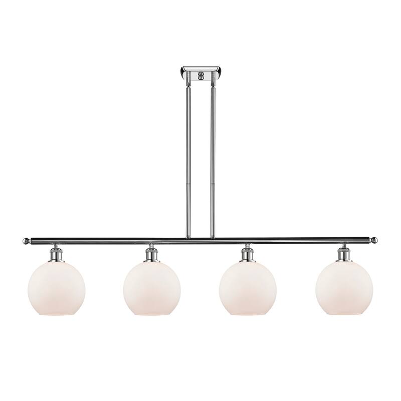 Innovations Lighting 516-4I-10-48 Athens Linear Athens 4 Light 48" - Polished Chrome / Matte White