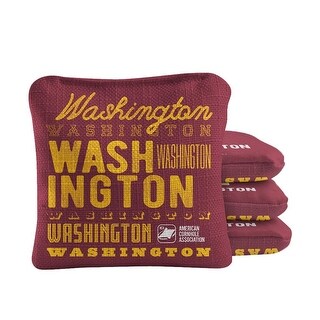 Washington Football Maroon Dual Sided Cornhole Bags