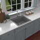 preview thumbnail 7 of 55, Karran Top Mount 25 in. Single Bowl Quartz Kitchen Sink