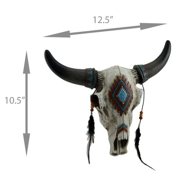 Shop Beads Feathers Southwest Style Decorated Steer Skull Wall