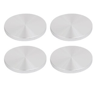 4pcs 80mm Dia 8mm Thickness M10 Thread Aluminum Disc for Glass Table ...