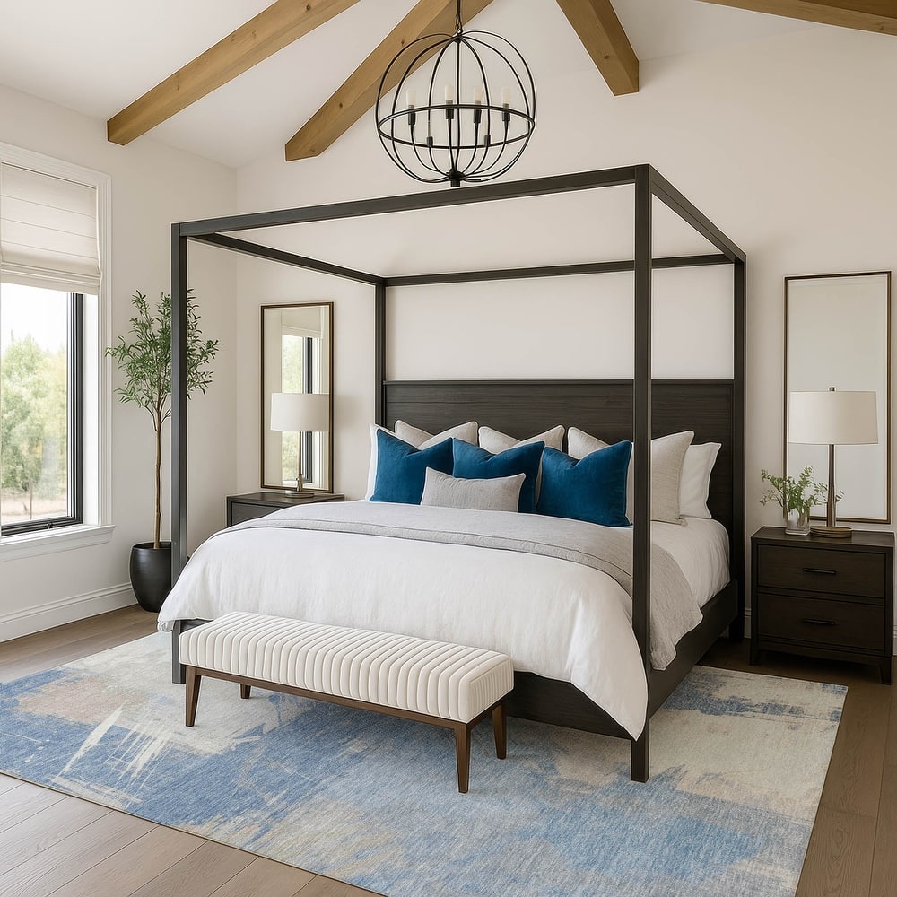 Premium Washable Super Soft Modern Brushstrokes Mayfield Rug