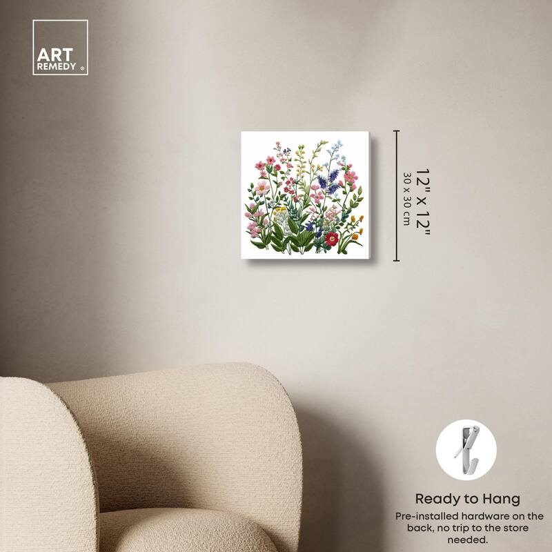 Wildflower Patch II Canvas by Art Remedy, Gallery Wrapped