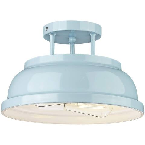 2 light blue ceiling light fixture Modern Semi Flush Ceiling Light