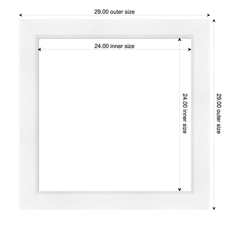 Sloped Framed Dry Erase Magnetic Board - 29 x 29 in - Sloped White