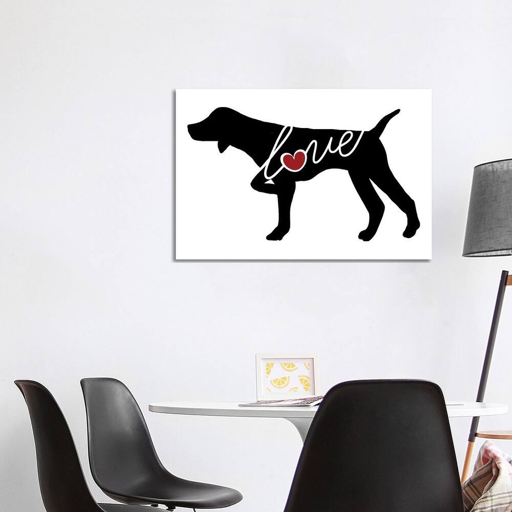 iCanvas "German Shorthaired Pointer Pointing" by Traci Anderson Canvas Print