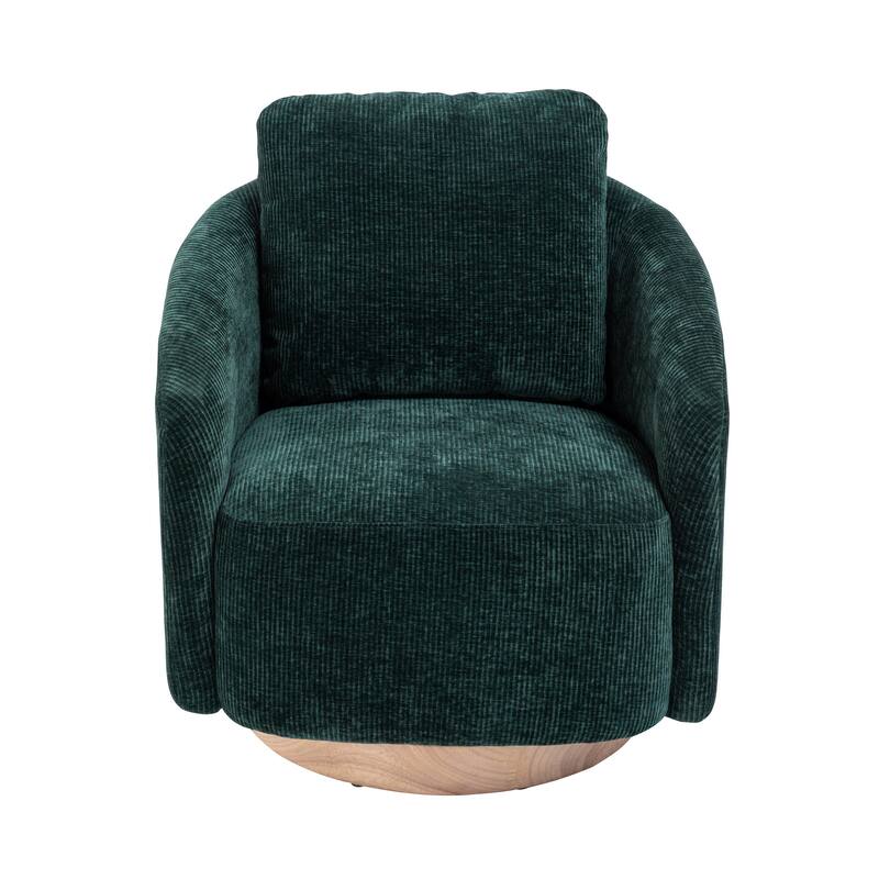 Swivel Accent Barrel Chair and Comfy Round Accent Single Sofa Chair, 360 Degree Club Chair, Lounge Armchair for Living Room