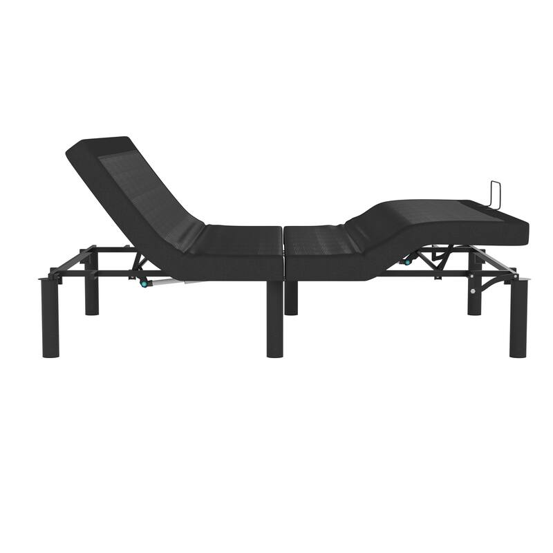 Anti-skid Upholstered Adjustable Bed Base with Wireless Remote