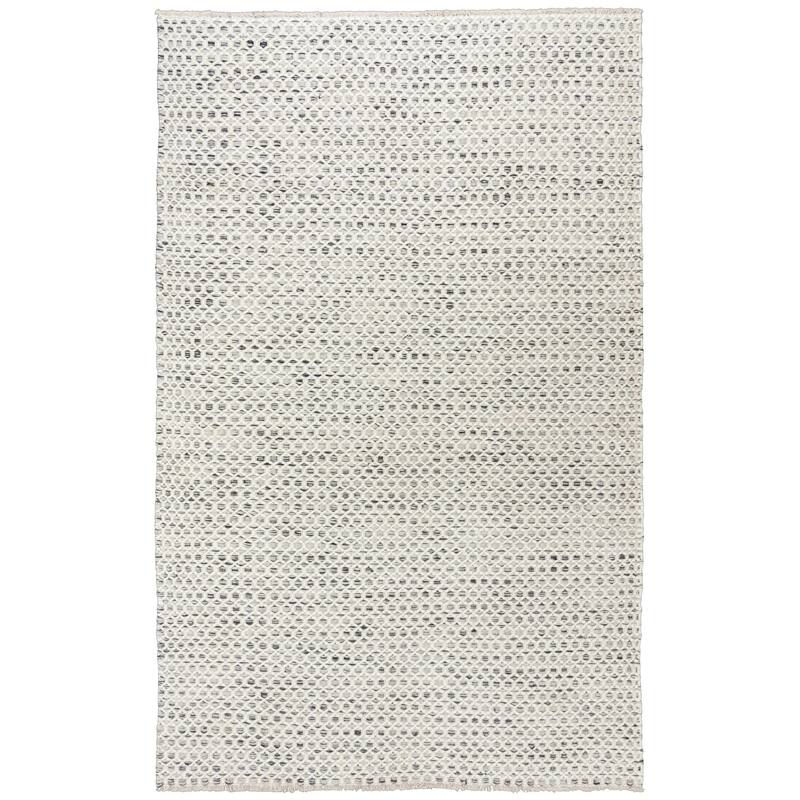 Alora Decor Monarch Basketweave Hand-woven Wool Area Rug. - 8'6"x11'6" - Gray