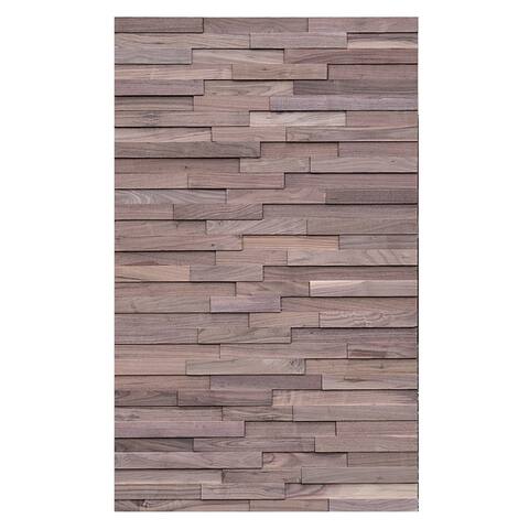 American Walnut Multi Dimensional Wall Paneling - 29x48