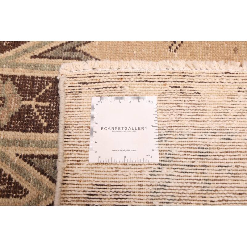 ECARPETGALLERY Hand-knotted Antalya Vintage Beige Wool Rug - 3'5 x 4'9