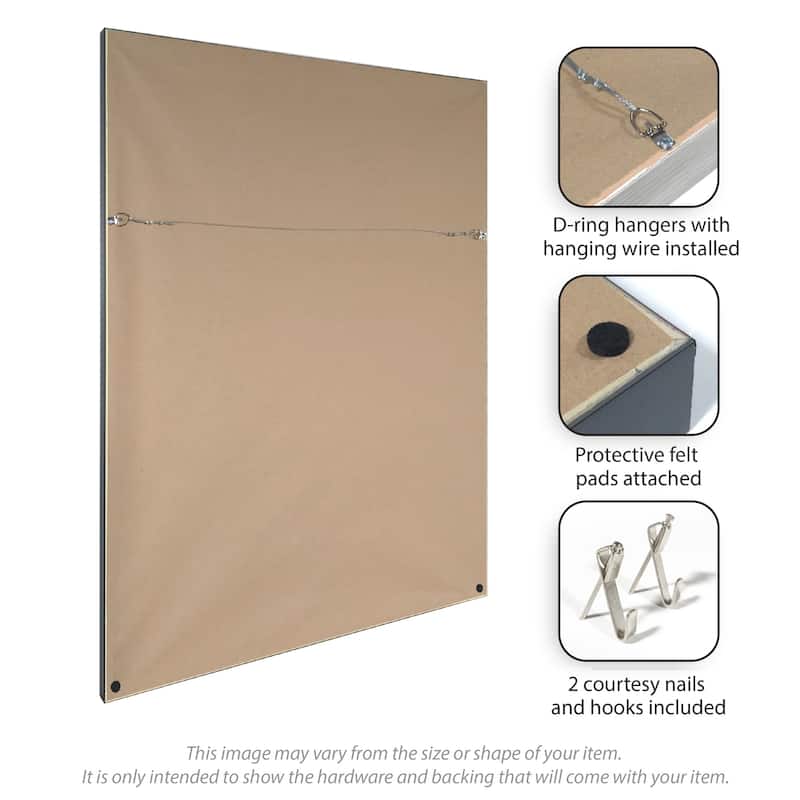 Colorful Mediterranean House Pink Flowers Blue Wood Framed Wall Art Print