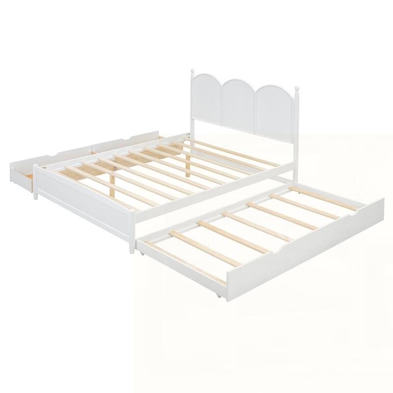 Platform Bed With with 2 Big Drawers
