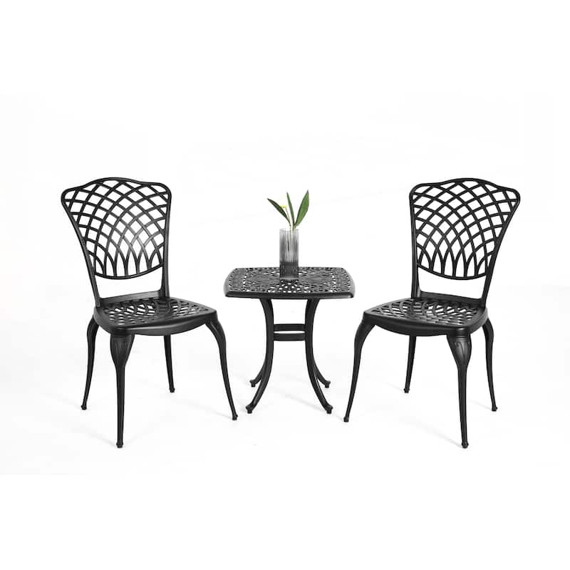 3 Piece Rustproof Cast Aluminum Patio Furniture Sets