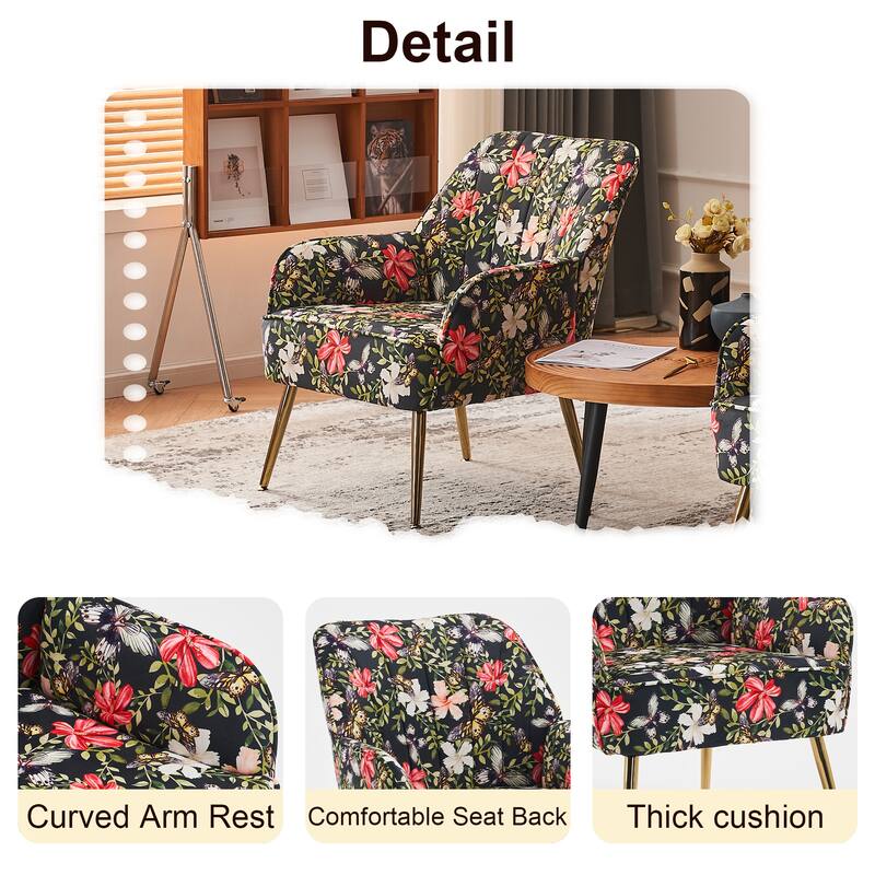 Suellyn 25.2-inch Wide Armrest Modern Chair