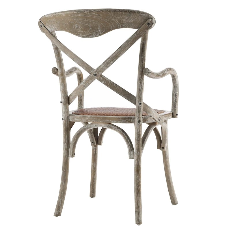 The Gray Barn Trails End Elm and Rattan Dining Chair