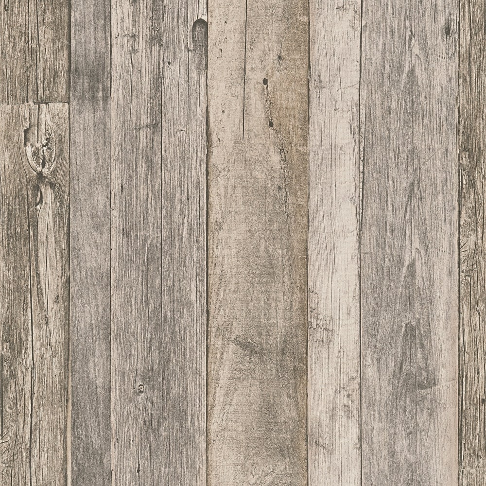 Galerie Wallcoverings Woods and Wicker Collection Reclaimed Wood Effect Matte Finish Vinyl on Non-woven Wallpaper Roll