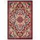 preview thumbnail 11 of 22, SAFAVIEH Kashan Adelma Oriental Rug with Fringe 2' x 3' - Red/Beige - Rectangle