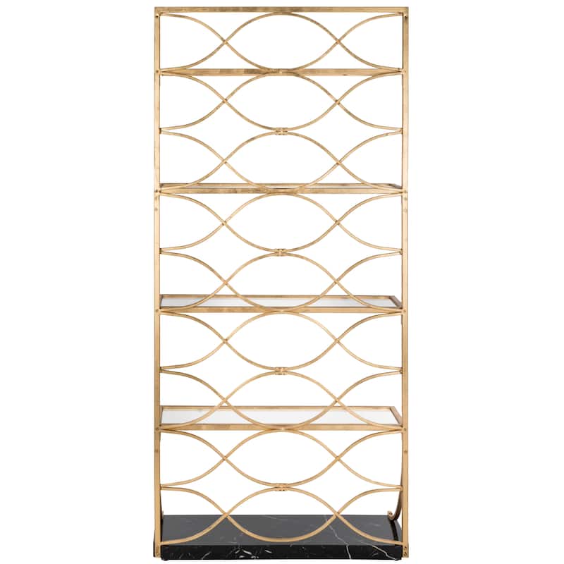 SAFAVIEH Pauletta 4-Tier Etagere Bookshelf - 34Wx12Dx76H