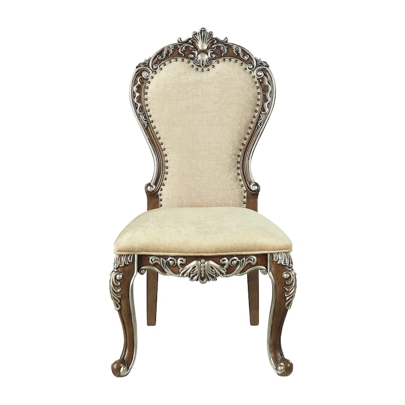 SIDE CHAIR (SET-2) Antique Oak Finish