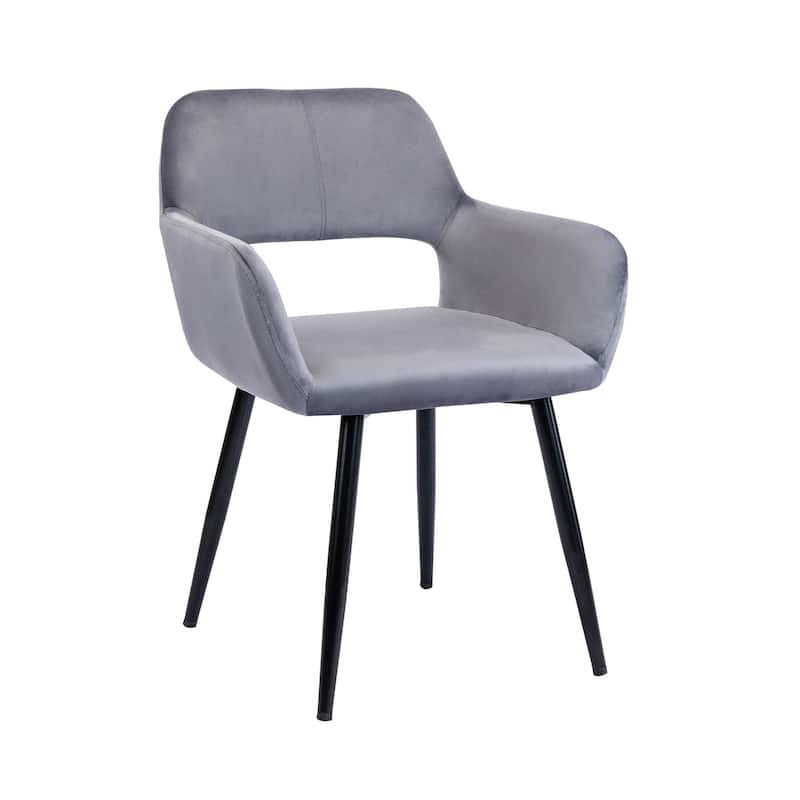 Porthos Home Giana Dining Room Chair, Velvet Upholstery, Metal Legs