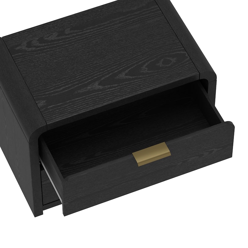 Manhattan Comfort Grace Modern Nightstand with 4 Drawers Set of 2