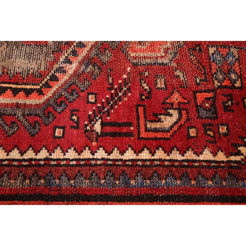 ECARPETGALLERY Hand-knotted Andelz Red Wool Rug - 4'5 x 7'5