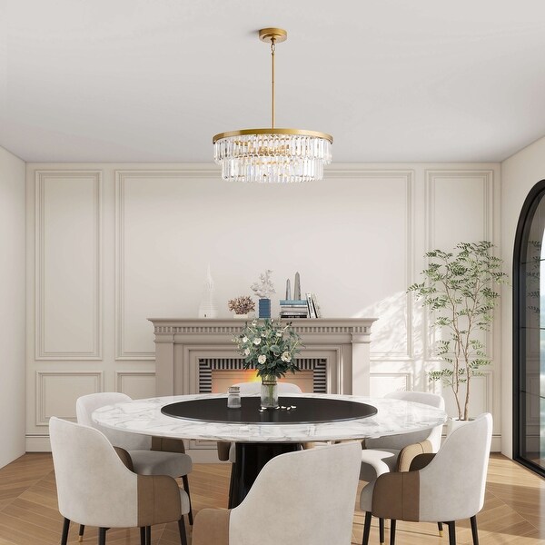 Glass prism chandelier best sale