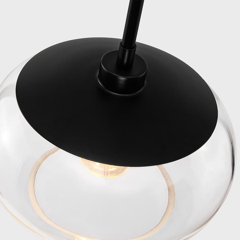 KAWOTI 1-Light Adjustable Glass Pendant