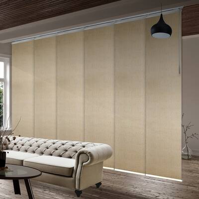 InStyleDesign Rosa 6-Panel Single Rail Panel Track Extendable 70"-130"W x 94"H, Panel width 23.5"