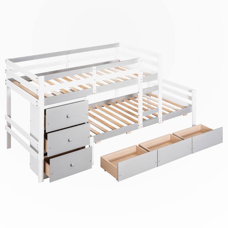 Twin over Twin Loft Bunk Bed