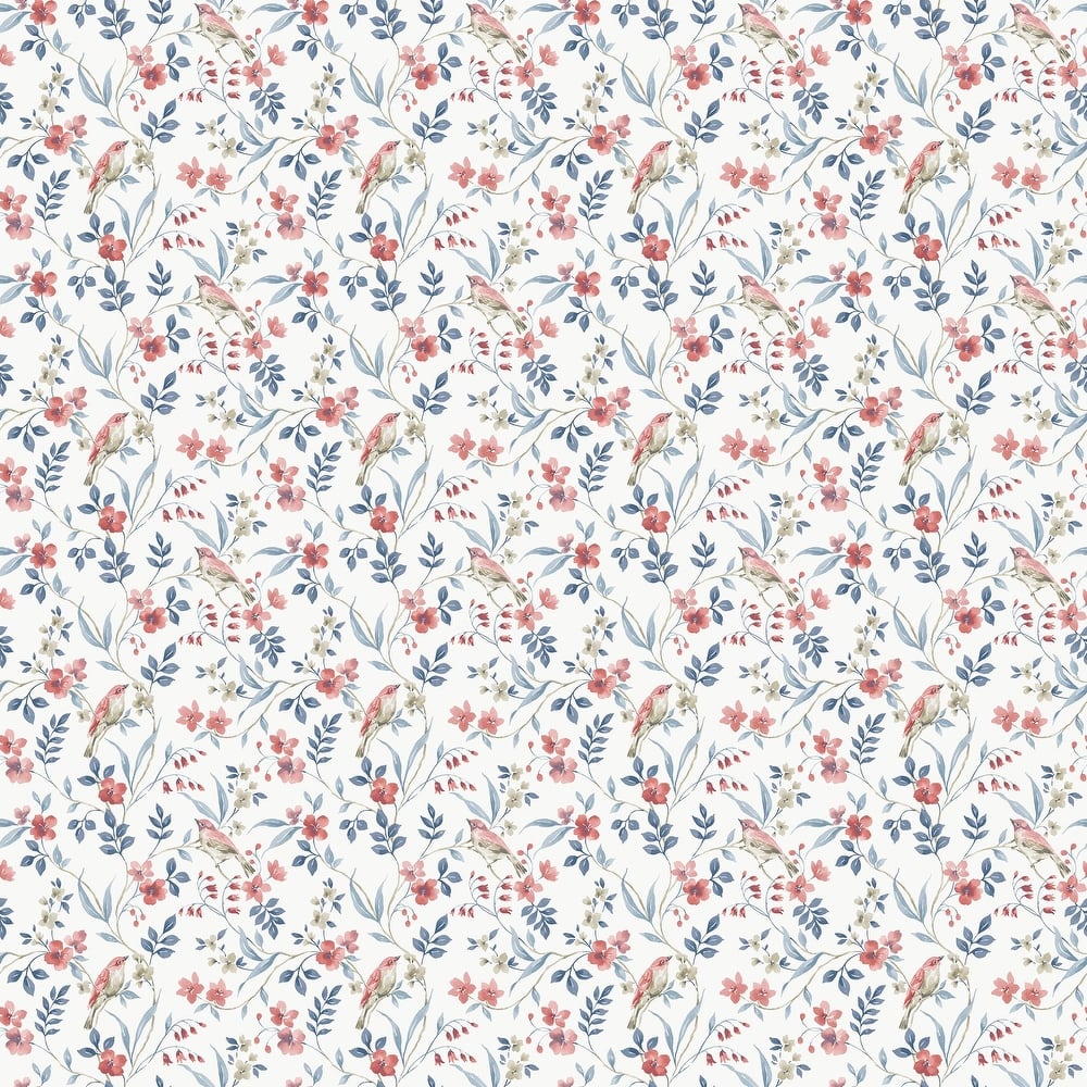 Galerie Wallcoverings Miniatures 3 Collection Garden Bird Matte Finish Vinyl on Non-woven Wallpaper Roll