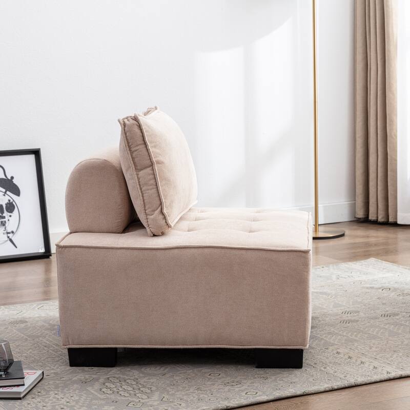 Modern Upholstered Living Room Chairs Set of 2