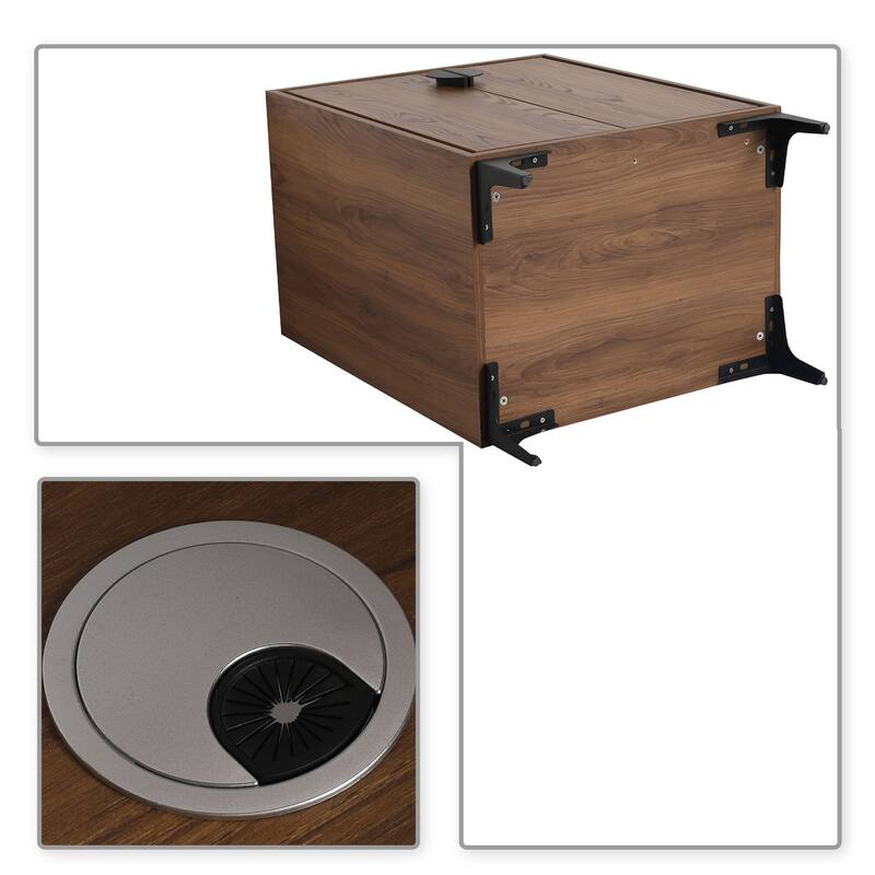 Minimalist Design Wooden Vanity with Metal Legs