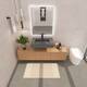 Pyramid Solid Surface Wall-Mounted Bathroom Sink