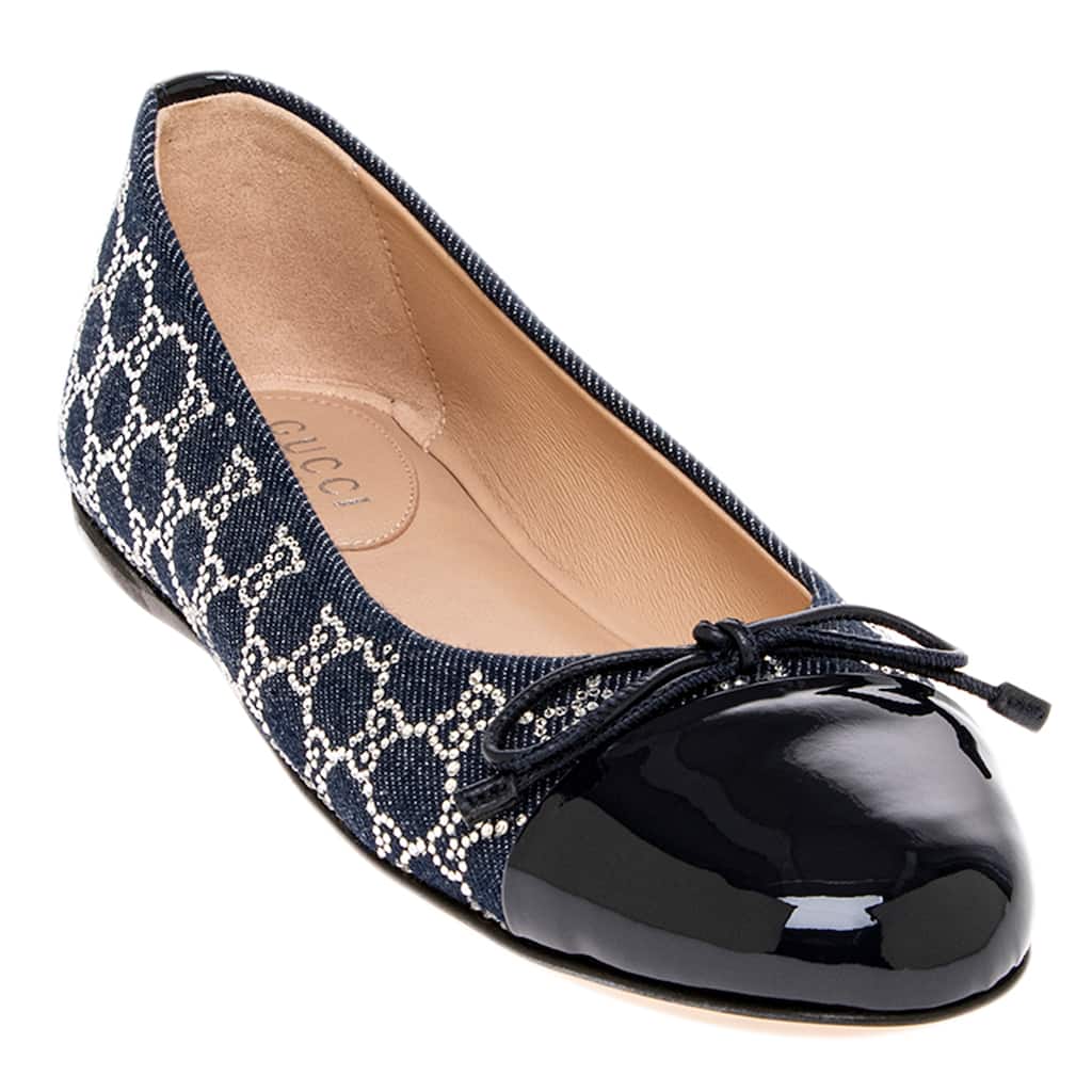 Gucci GG Crystal Ballet Flats