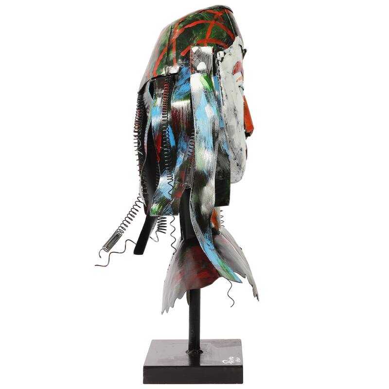 Iron Hand-Painted Colorful Art Sculpture
