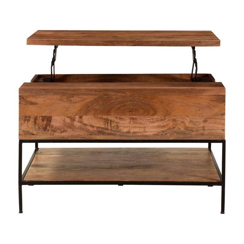 Elk Home Carey Natural Wood 30 Inch Wide Coffee Table