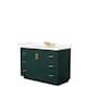 Option Green, Gold Trim, Giotto Quartz Top