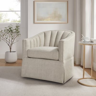 Sunveil Skirted Swivel Accent Chair by Greyson Living