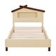 preview thumbnail 28 of 43, House-shaped Wood Platform Bed with Motion Activated Night Lights