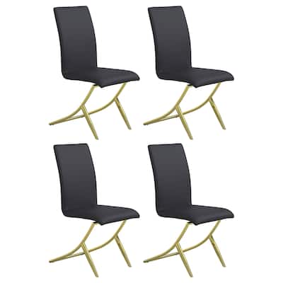 Carmelia Black Upholstered Dining Side Chair (Set of 4)