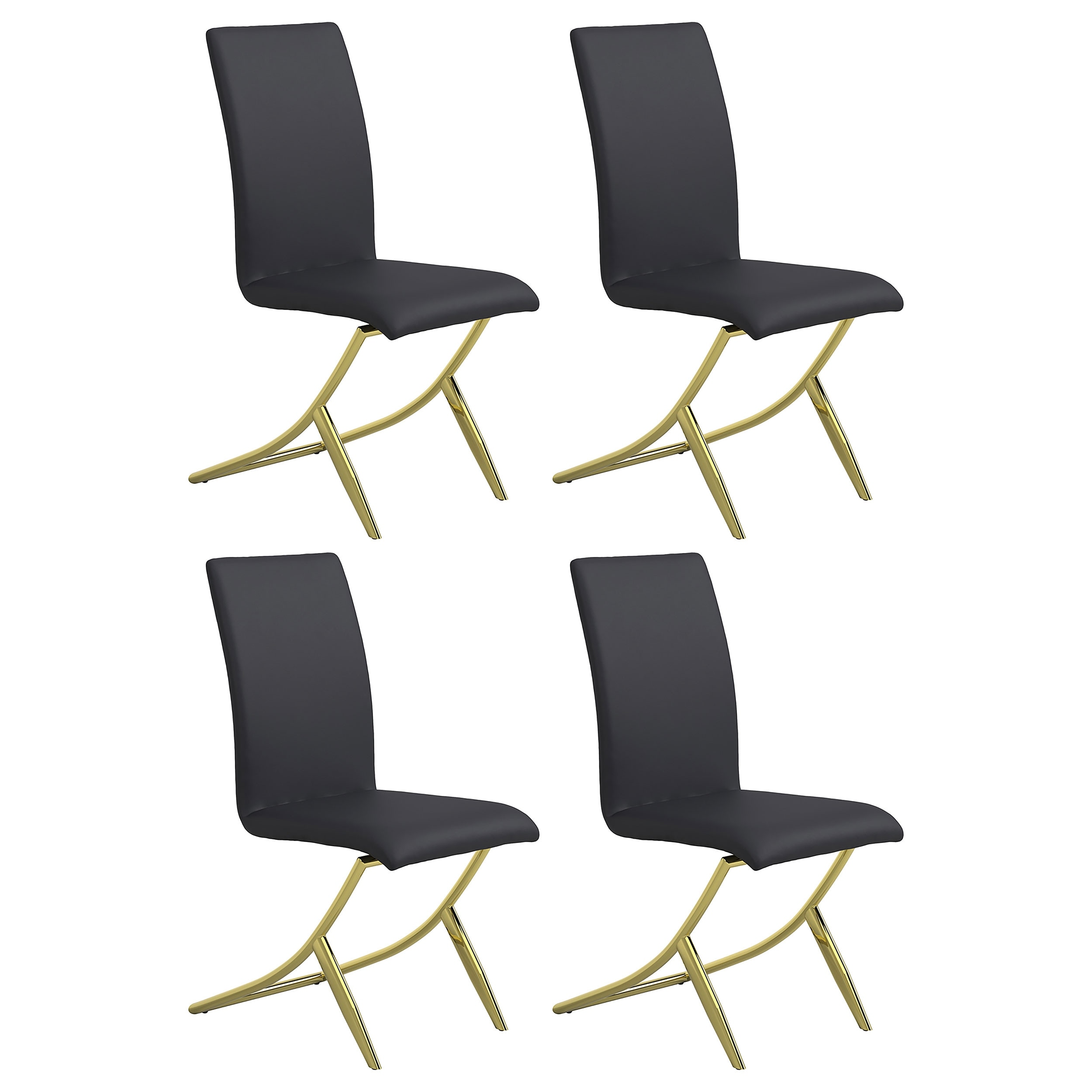 Carmelia Black Upholstered Dining Side Chair (Set of 4)