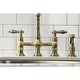 preview thumbnail 8 of 36, Heritage Bridge Kitchen Faucet with Brass Sprayer