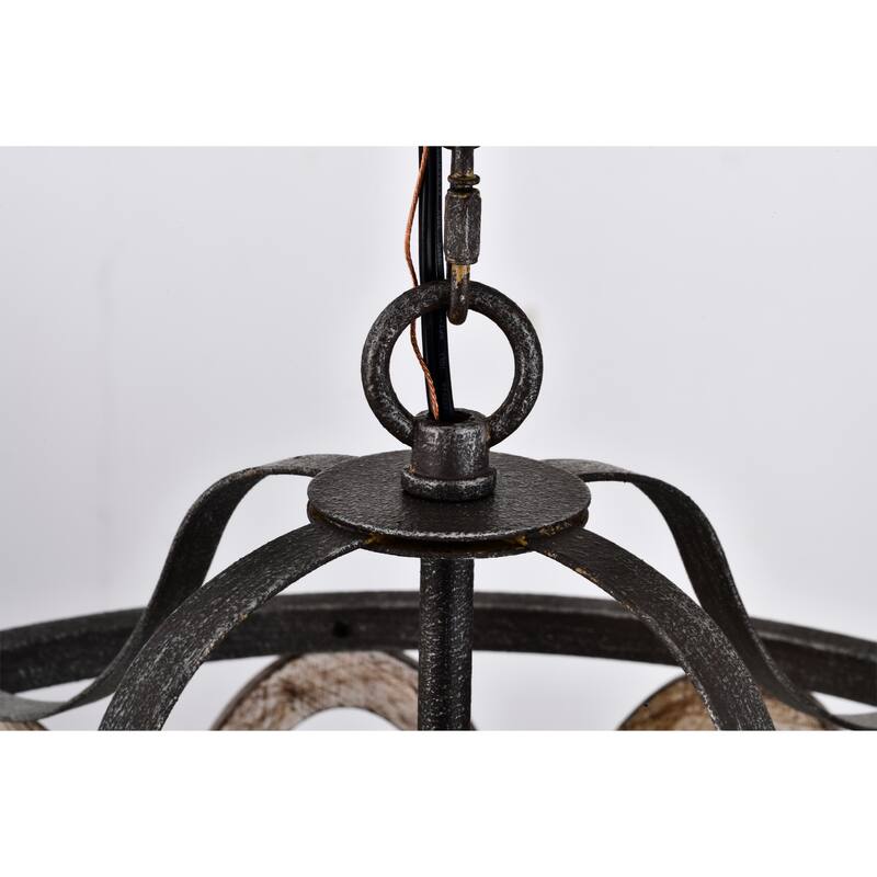 18 Inch Farmhouse Style Pendant Ceiling Lighted Chandelier