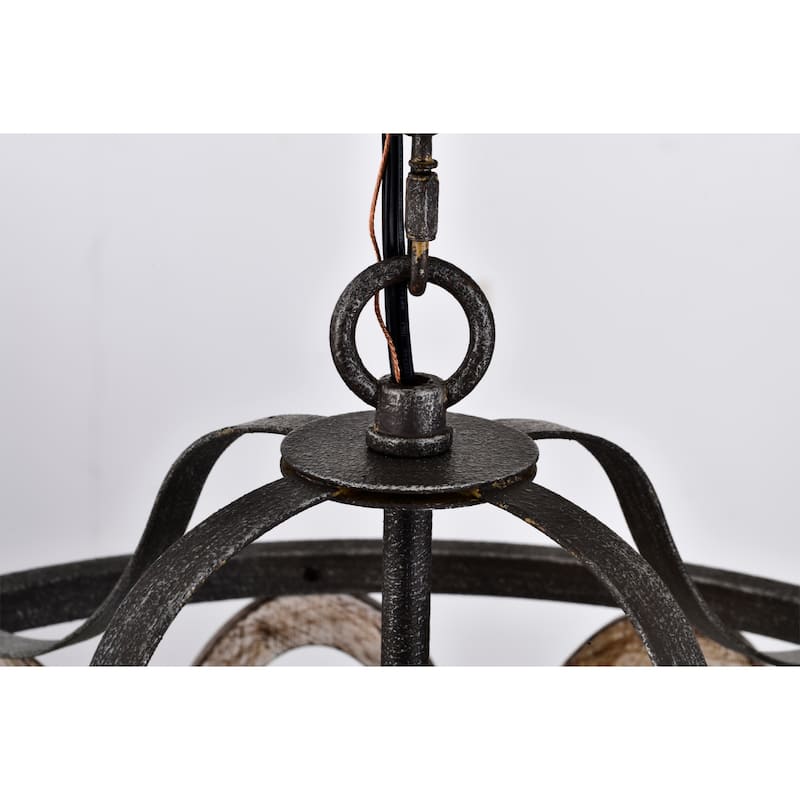 Moonring 18 Inch Farmhouse Style Pendant Ceiling Lighted Chandelier