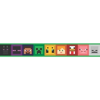 Minecraft Iconic Faces Peel and Stick Wallpaper Border by RoomMates