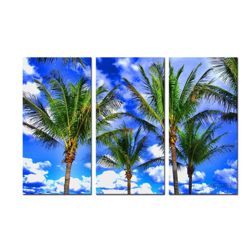 Ready2HangArt 'Shady Palms' 3 Piece Wrapped Canvas Wall Art Set