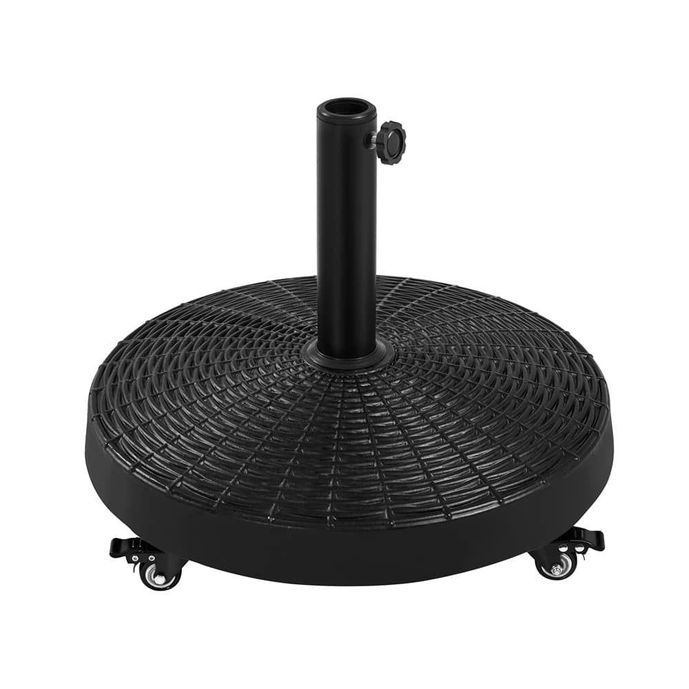 Yaheetech Wheeled 52.8lb Self-weight Patio Umbrella Base, Black