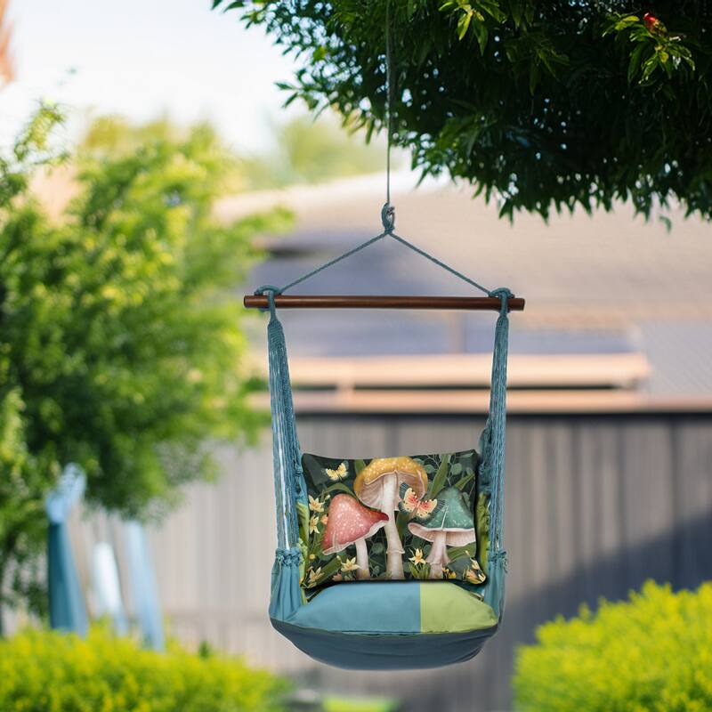 Magnolia Casual Swing Set 4 piece - Meadow Mist Stripe w/ Mushroom Trio